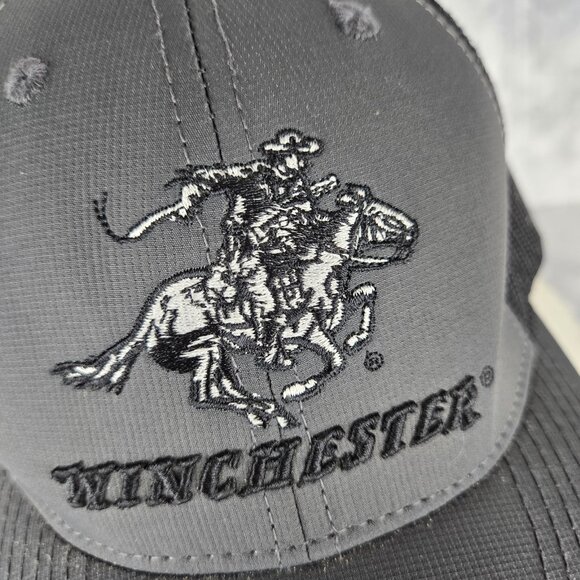 Winchester Trucker‎ Hat Gray Black Mesh Snapback Adjustable Outdoor Country - Picture 8 of 9